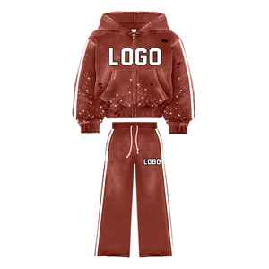 Última llegada hombres Rhinestone chándal fabricante personalizado doble cintura Oversize Top tendencia nueva llegada chándal para hombres - Product Image 4