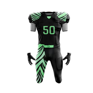 Uniformes de Fútbol Americano de Manga Corta 100% Poliéster, Secado Rápido, Último Estilo para Hombres Adultos - Product Image 1