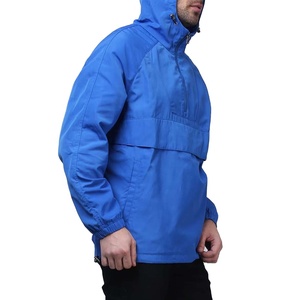 Veste coupe-vent légère à capuche 100% nylon, veste décontractée d'été coupe-vent avec fermeture éclair, technologie de tissu imperméable - Product Image 2