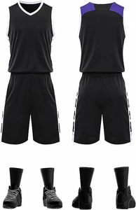 Uniformes de Baloncesto Reversibles Personalizados 2025, Jersey Unisex 100% Poliéster Transpirable Antibacterial sin Mangas para Primavera/Otoño - Product Image 6
