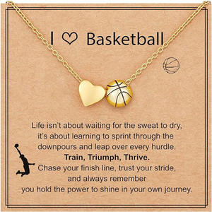 สร้อยคออุปกรณ์เสริมโซ่แบบปรับได้สำหรับเล่นกีฬาซอฟต์บอล/ฟุตบอล/วอลเลย์บอล/บาสเก็ตบอลการ์ดทองแดงชุบทองของขวัญสำหรับวันเกมแฟชั่น - Product Image 4