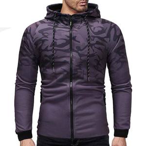 Sweats à capuche personnalisés en Polyester et coton pour hommes, imprimé 3D, Slim, Fitness, avec fermeture éclair, vente en gros, 2023 - Product Image 3