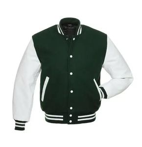 Chaqueta Varsity para Hombre de Alta Calidad, Cómoda, Personalizable en Color y Talla, Transpirable, Impermeable, Resistente al Viento, de Poliéster/Algodón con Letras - Product Image 3