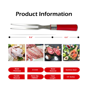Tenedor de carne para tallar carne de calidad superior, tenedor para carne, cuchillos de cocina, cuchillo de acero inoxidable superventas, nuevo diseño 2024 - Product Image 4