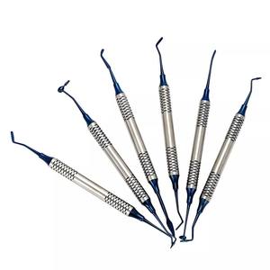 Dental Composite <b>Resin</b> Filling Spatula Set - 6Pcs Titanium Plated Tools for Precision Restoration Surgical Instruments - Product Image 5