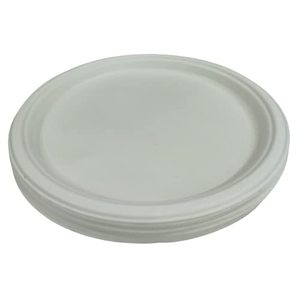 Vaisselle en papier 100% écologique de 6 pouces biodégradable compostable jetable lavable au lave-vaisselle assiette canne à sucre bagasse stockée - Product Image 1