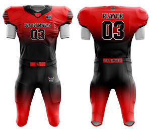 Custom Made 7 en 7 uniformes de fútbol americano de alta calidad de talla grande transpirable y sublimación de impresión personalizable - Product Image 1