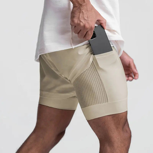 Shorts de Baño para Hombre de Harry Johnson Production, Tejidos, de Color Sólido, con Bolsillos, Cintura con Cordón Ajustable y Transpirables - Product Image 3