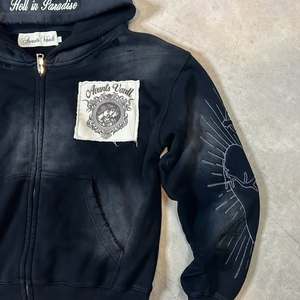 เสื้อสเวตเตอร์ผ้าฝ้ายโอเวอร์ไซส์ลายกราฟิกสำหรับฤดูหนาวเสื้อฮู้ดมีซิปมีฮู้ดพิมพ์ลาย - Product Image 5