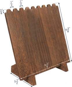 Portable 8-Collier Capacité Planche De Bois Présentoir Optimal Debout Type Solution De Stockage pour Colliers - Product Image 6