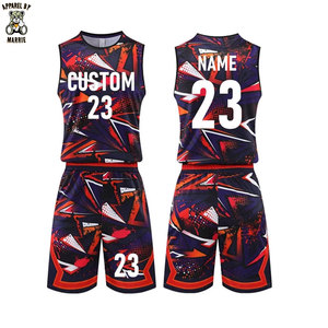 Nouvel uniforme de basket-ball avec impression personnalisée du numéro et du nom, tissu polyester de haute qualité pour adultes - Product Image 1