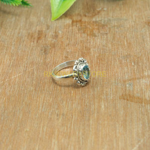 Natural Top Quality Blue Topaz <b>Ring</b> Pure 925 Sterling <b>Silver</b> <b>Ring</b> Blue Gemstone <b>Ring</b> <b>Statement</b> <b>Ring</b> Blue Topaz Jewelry Gift - Product Image 5