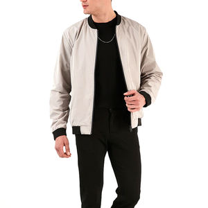 Blouson d'aviateur personnalisé de haute qualité pour hommes vente en gros Blouson d'aviateur à col montant réversible avec poche et nouveau design pour homme - Product Image 3