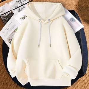 Sudadera con Capucha de Forro Polar Negra para Hombre con Bolsillo, Secado Rápido y Transpirable, Servicio OEM, Ropa de Invierno, Tinte Liso - Product Image 4