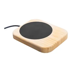 "Personalized Bamboo Carafe Warmer with <b>USB</b> <b>Heating</b>" - Product Image 1