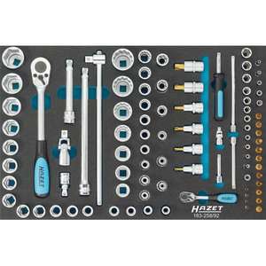 Juego de Herramientas Hazet de 92 Piezas con Llaves de Trinquete y Accesorios de 1/2'' y 1/4'' - Product Image 1