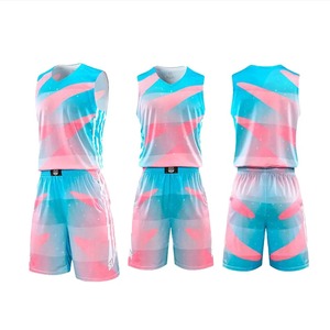 Vente en gros de vêtements de sport de qualité supérieure Ensemble de maillots de basket-ball à séchage rapide personnalisés Short de sport de mêlée d'équipe Logo personnalisé - Product Image 1