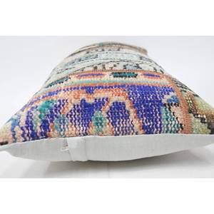 Cojín Decorativo Tejido Kantha Multicolor con Parches de Lana, 12x24 Pulgadas, Patrón Vintage, Ecológico, Antideslizante, Desmontable y Lavable - Product Image 5