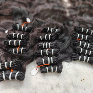 Vente en gros Extension de cheveux bruts Remy de qualité supérieure 100% sans processus chimique Body Wave avec faisceau de cheveux en trame de style Afro/Curl - Product Image 1