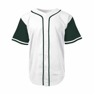 High Quality breathable quick dry <b>baseball</b> uniform youth adult men crewneck button down custom twill sublimated <b>Baseball</b> Jersey - Product Image 1