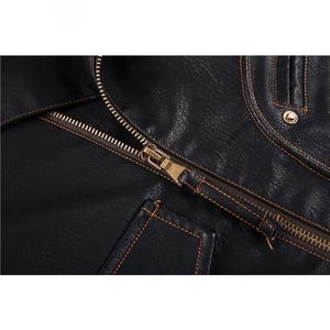 แจ็กเก็ตขี่มอเตอร์ไซค์หนังแท้สำหรับผู้ใหญ่แจ็กเก็ตมอเตอร์ไซด์สำหรับฤดูหนาวสินค้ามาใหม่คุณสมบัติกันลมขนาดพิเศษ - Product Image 3