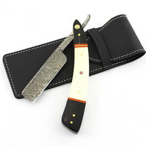 Rasoir de sécurité en acier inoxydable de style vintage de luxe, conception de rasage de gorge à coupe droite pour le rasage du visage - Product Image 4