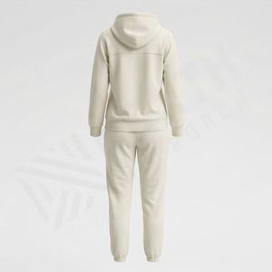 Conjuntos Deportivos de Felpa de Algodón Puro para Mujer, Elegantes, con Etiqueta de Logotipo Personalizable, de Alta Calidad, Suaves y Cálidos para Gimnasio - Product Image 2