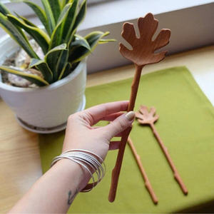 Ensemble de couverts en bois écologiques jetables ou réutilisables, cuillères en bois pour la restauration et les événements - Product Image 3