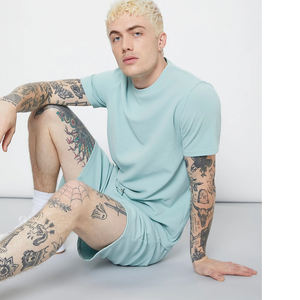 Ensemble de survêtement 2 pièces pour hommes, tenues d'été décontractées, ras du cou - Product Image 6