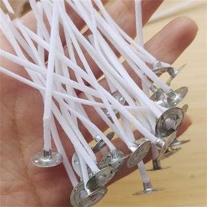 Mèches en coton tressées plates auto-coupantes pour bougies, pour une flamme stable dans les bougies piliers et les bougies en cire d'abeille - Product Image 5