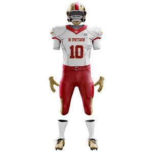 Uniformes personnalisables de football américain pour hommes uniformes confortables de football américain imprimés solides à séchage rapide grande taille - Product Image 3