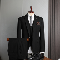 Jas Pria Formal Kantor Bisnis Lipit Berkualitas Tinggi, Bahan Bernapas, Motif Cetak, Grosir Baru Murah, Custom Made 2026