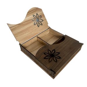 Polished Walnut Wood Gift Box for Dry <b>Fruit</b> <b>Storage</b> Elegant Home Decor Wooden Tray for Christmas for Candies Nuts <b>Fruit</b> - Product Image 6