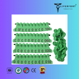 Étiquette d'oreille en plastique TPU vétérinaire réutilisable pour le bétail Étiquettes marqueurs en métal pour bétail Identification d'animaux de vache veau PC Animaux de la ferme - Product Image 4