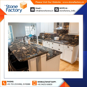 Genuine Exporter of Outstanding Quality Modern Elegant Granite Stone Island Worktop <b>Titanium</b> Black Granite at Good Price - Product Image 5