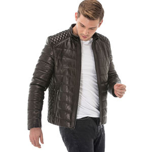 Chaqueta de cuero de oveja de invierno para hombre más vendida Material de lona de alta calidad La mejor chaqueta de invierno para hombres de Pakistán - Product Image 2