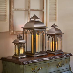 <b>Black</b> Metal Tabletop <b>Lantern</b> With Customized Logo For Wedding Christmas Home Decor In Wholesale Prices - Product Image 4