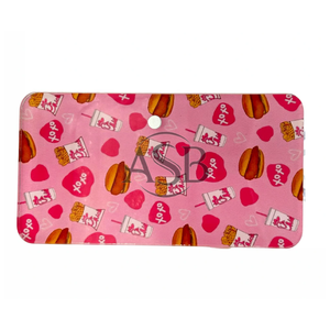 Lash Tile Love <b>Valentine</b> Customizable Acrylic Beauty Instruments Fast Food Print Love Theme Custom Logo Printing - Product Image 3