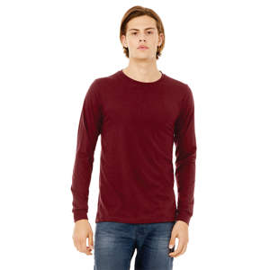 Airlume เสื้อยืดแขนยาว CVC,แหวนปั่นผ้าฝ้าย52% โพลี32น้ำหนัก48% ออนซ์ - Product Image 1