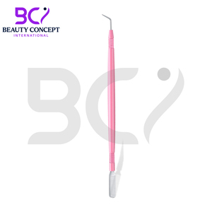 Couleur rose meilleur fournisseur taux de gros nouveau Style pointe de forme incurvée de qualité fine avec peigne arrière séparateur outils de levage de cils - Product Image 3