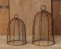 Cage en métal Protection de jardin pour vos plantes et semis Dômes en fil de poulet 2 tailles Couvertures de plantes