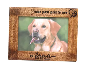 Alta Qualidade Dog Memorial Picture Frame Placa De Madeira Pet Memorial Frame Simpatia Presente Para Perda Dog Picture Frame