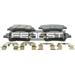 Set di pastiglie freno anteriori FEBEST (1201-SBF) - Product Image 1