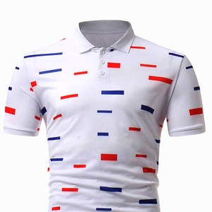 Chemises polo pour hommes de haute qualité à manches courtes, mode estivale, imprimées par sublimation, 100% coton - Product Image 4