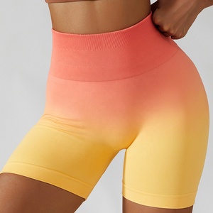 Reasonable Wholesale Rate <b>Women</b> Biker <b>Shorts</b> Solid Seamless <b>High</b> <b>Waist</b> Fitness Workout Yoga Running <b>Gym</b> Wear Scrunch Butt <b>Short</b> - Product Image 2