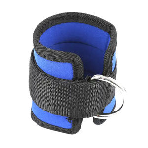 Good Quality Custom Logo Neoprene Ankle Straps with D-Ring Gym Workout <b>Fitn</b> Accories Adjustable for Sports Protection OEM - Product Image 2