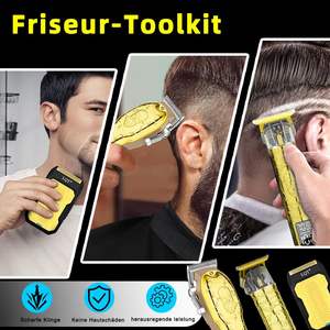 Kit de tondeuse à cheveux électrique pour homme, tondeuse à barbe sans fil, lame en acier inoxydable, IPX7, cadeau idéal pour lui - Product Image 2