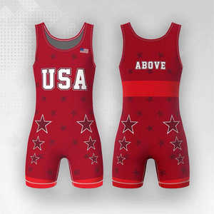 Maillot de lutte conçu sur mesure pour hommes vêtements de sport respirants à séchage rapide pour l'entraînement en salle de sport et les compétitions - Product Image 4