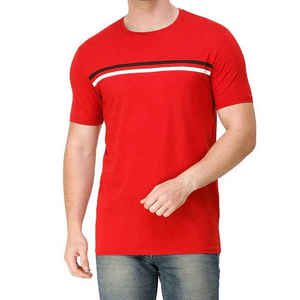 Nouveaux t-shirts pour hommes 100% coton col rond décontracté surdimensionné tissu peigné Logo personnalisé OEM/ODM Anti-rides respirant hommes - Product Image 5