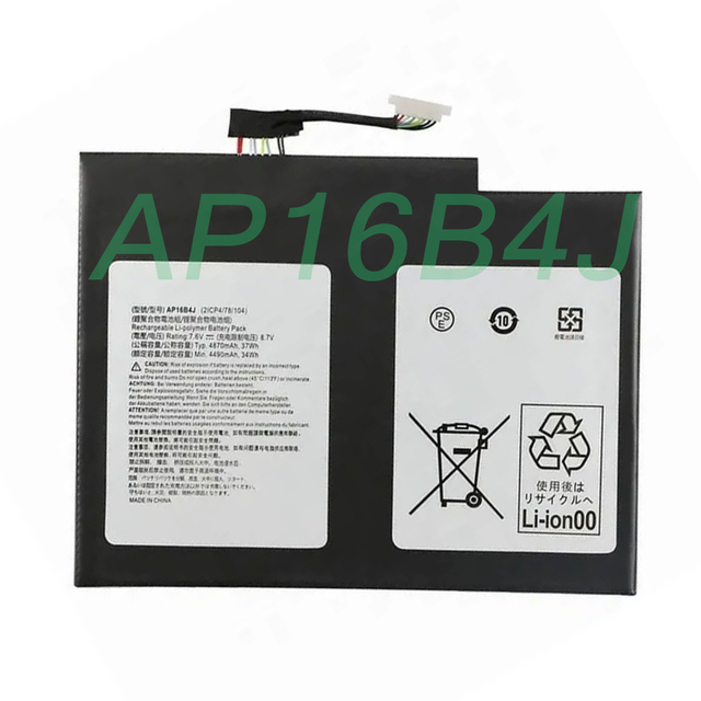 HK-HHT Genuine 37Wh Laptop Battery Cell for Acer for Aspire Switch Alpha 12  N16P3  SA5-271 AP16B4J